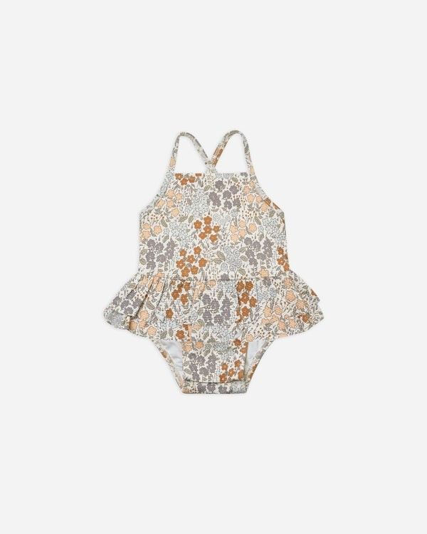 one piece girls swimsuit || garden | Quincy Mae