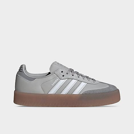 Adidas Women's Originals Sambae Casual Shoes in Grey/Grey Size 8.0 Leather | Finish Line (US)