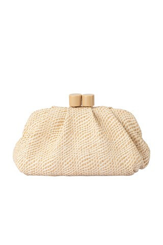 olga berg Addison Woven Clutch in White from Revolve.com | Revolve Clothing (Global)