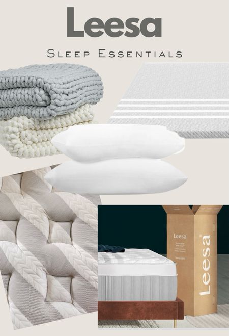 Did you know @leesasleep has MORE than just mattresses?! Shop all of their sleep essentials below including: weighted blanket, pillows, mattress toppers and mattress protectors! Don’t forget our favorite Leesa Mattress the Sapria Chill Hybrid! #leesasleep #leesa #ad 

#LTKHome #LTKFamily #LTKSaleAlert