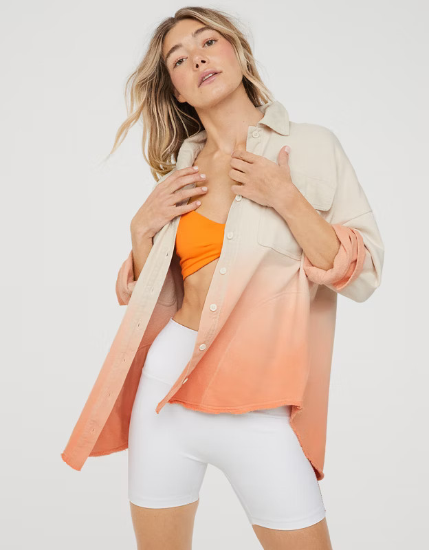 OFFLINE By Aerie Throw-Back Shacket | Aerie