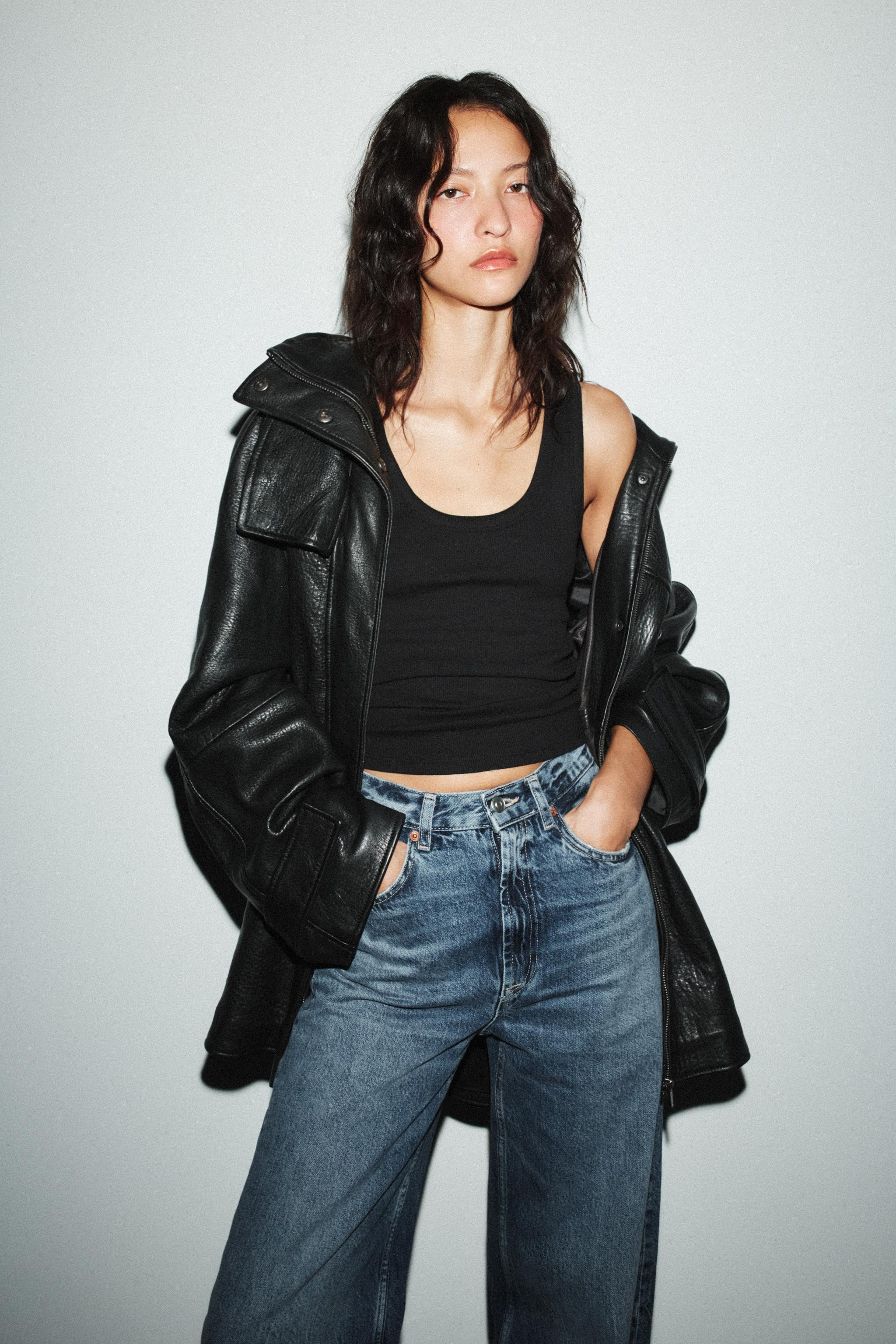 TRF EXTRA WIDE LEG HIGH WAIST JEANS | Zara US