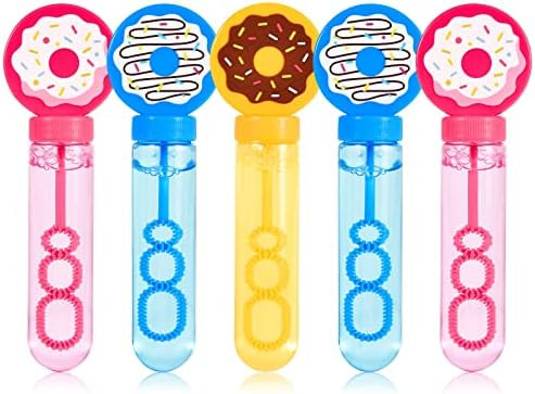Winrayk Donut Bubble Wands for Kids Party Favors, 24 Large Bubbles Bulk, Carnival Prizes Easter G... | Amazon (US)