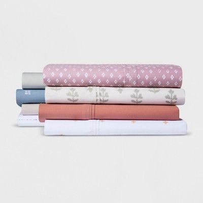 Organic Cotton Printed Pillowcase Set 300 Thread Count - Threshold™ | Target