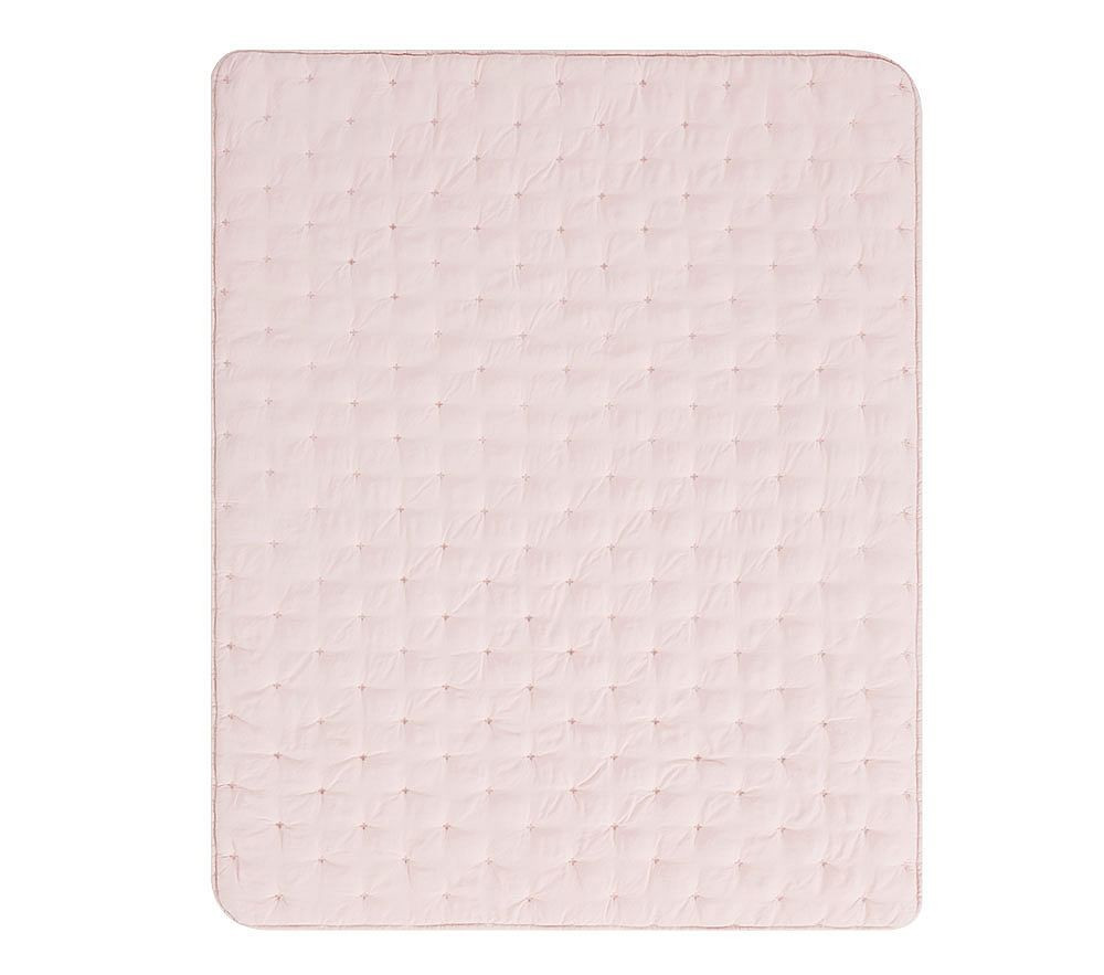 Amelia Tencel(R) Toddler Quilt, Dusty Rose | Pottery Barn Kids