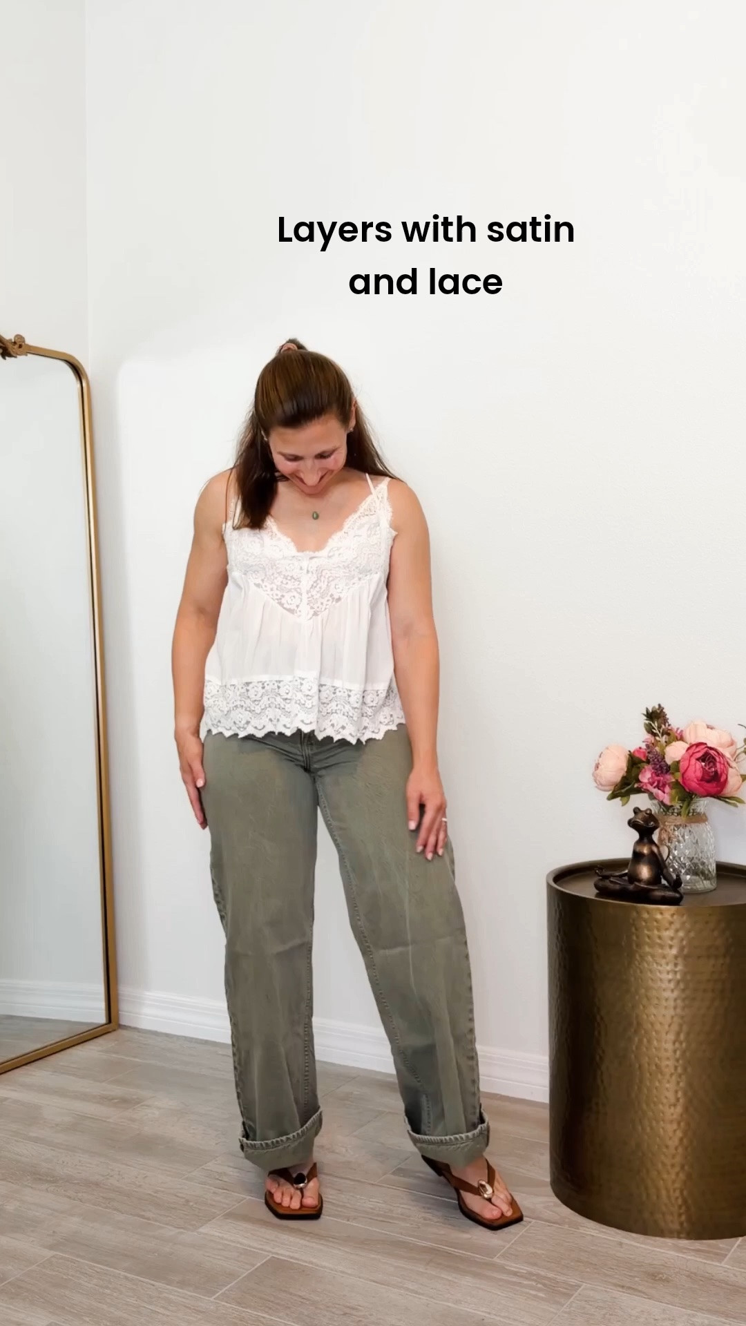 Simple layers to add dimension - my pants are wide leg and available in petite friendly lengths; I’m almost 4’10”

#LTKootd #LTKPetite #LTKOver40