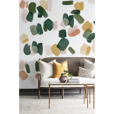 Brush Strokes Wall Decal Urban Walls Color: Green/Brown | Wayfair North America