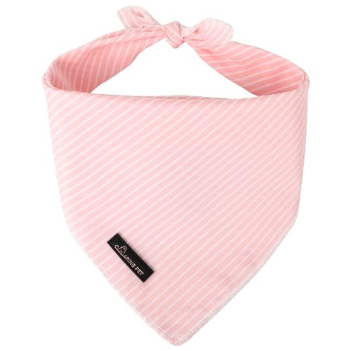 ARING PET Summer Dog Bandana-Cute Pink Dog Bandanas, Comfortable Pet Scarf Dogs Triangle Bibs for Small to Large Girl Dogs and Cats | Amazon (US)