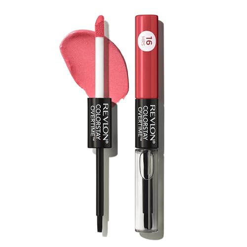Revlon Liquid Lipstick with Clear Lip Gloss, ColorStay Overtime Lipcolor, Stocking Stuffer for Women, 020 Constantly Coral, 0.07 fl oz | Amazon (US)