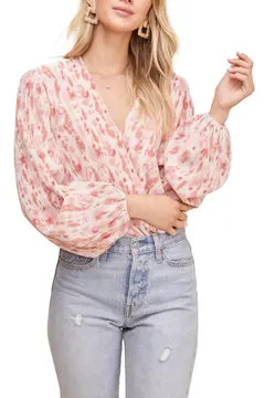 ASTR Micropleat Plunge Neck Bodysuit | Nordstrom