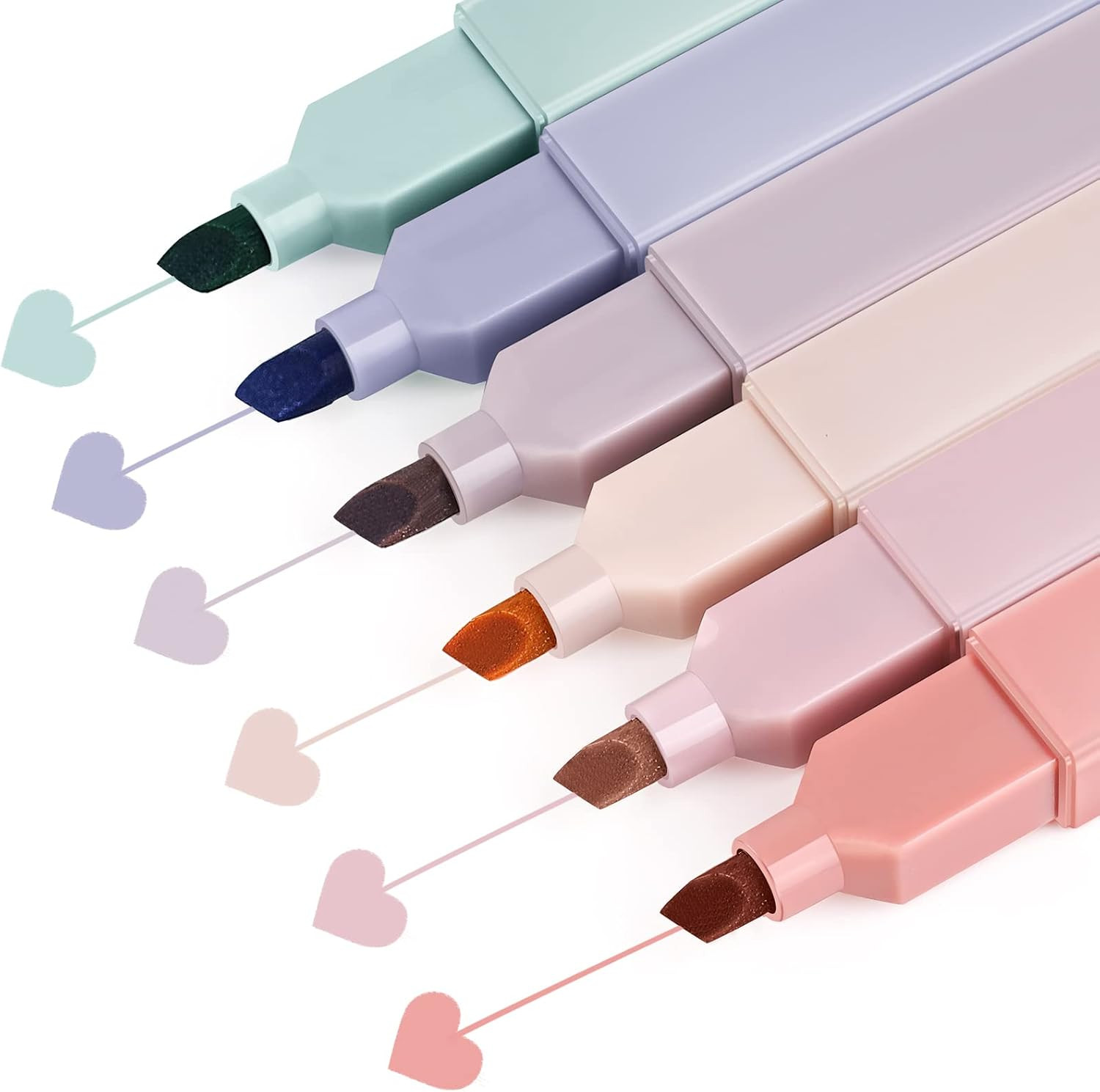 Aesthetic Cute Highlighters Assorted Colors, Bible Highlighters and Pens No Bleed, Mild Soft Chis... | Amazon (US)