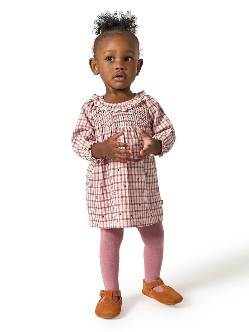 Modern Moments Conjunto de Vestido y Medias para Bebé Niña by Gerber, 2 Piezas, Tallas 0/3 Mese... | Walmart (US)