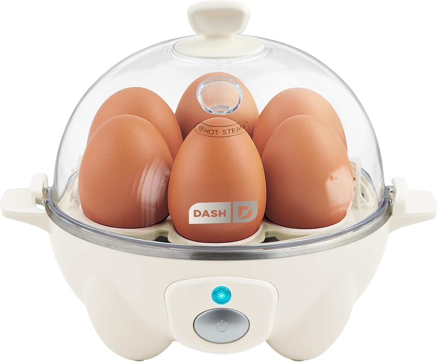 Dash Rapid Egg Cooker, 7 Eggs, Hard Boiled, Poached & Omelettes, Cream | Amazon (US)