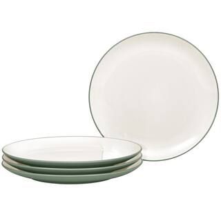 Colorwave Green Stoneware Coupe Dinner Plate 10-1/2 in. (Set of 4) | The Home Depot