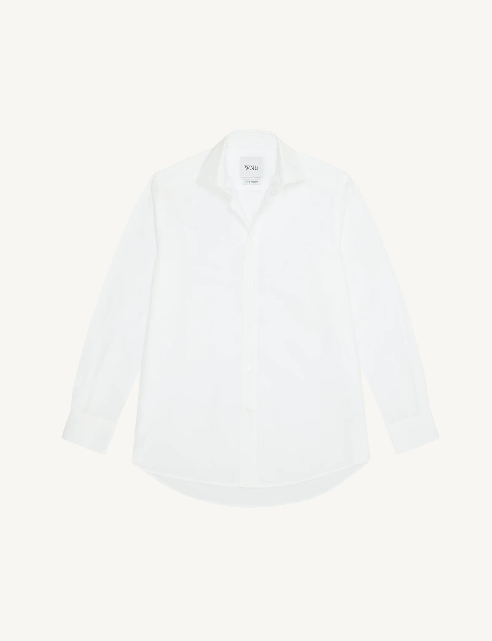 The Boyfriend: Poplin, White | With Nothing Underneath