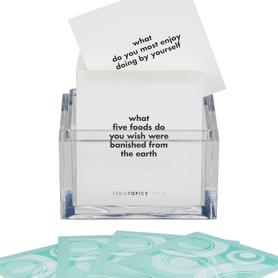 TableTopics Teens Question Game - 135 Fun Questions for Friends Hanging Out, Teen Parties, and Fa... | Amazon (US)