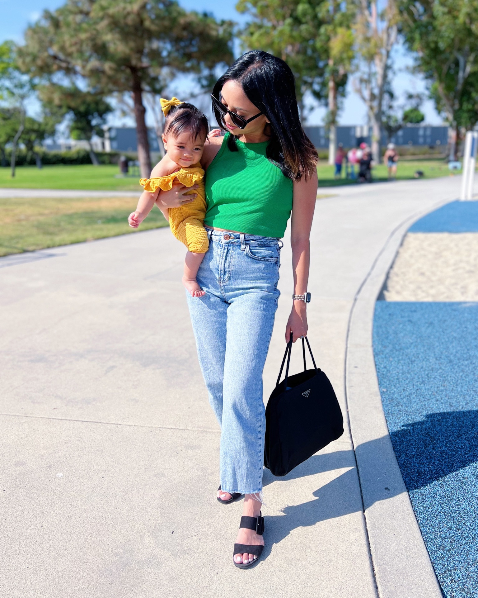 Soaking up these Summer Days with my baby girl 


Baby girl outfit, summer style, ribcage levi, wedgie Levi jeans, Prada nylon bag, green cropped tank, mommy and me, mom and daughter, baby girl romper, 

#LTKstyletip #LTKbaby #LTKkids