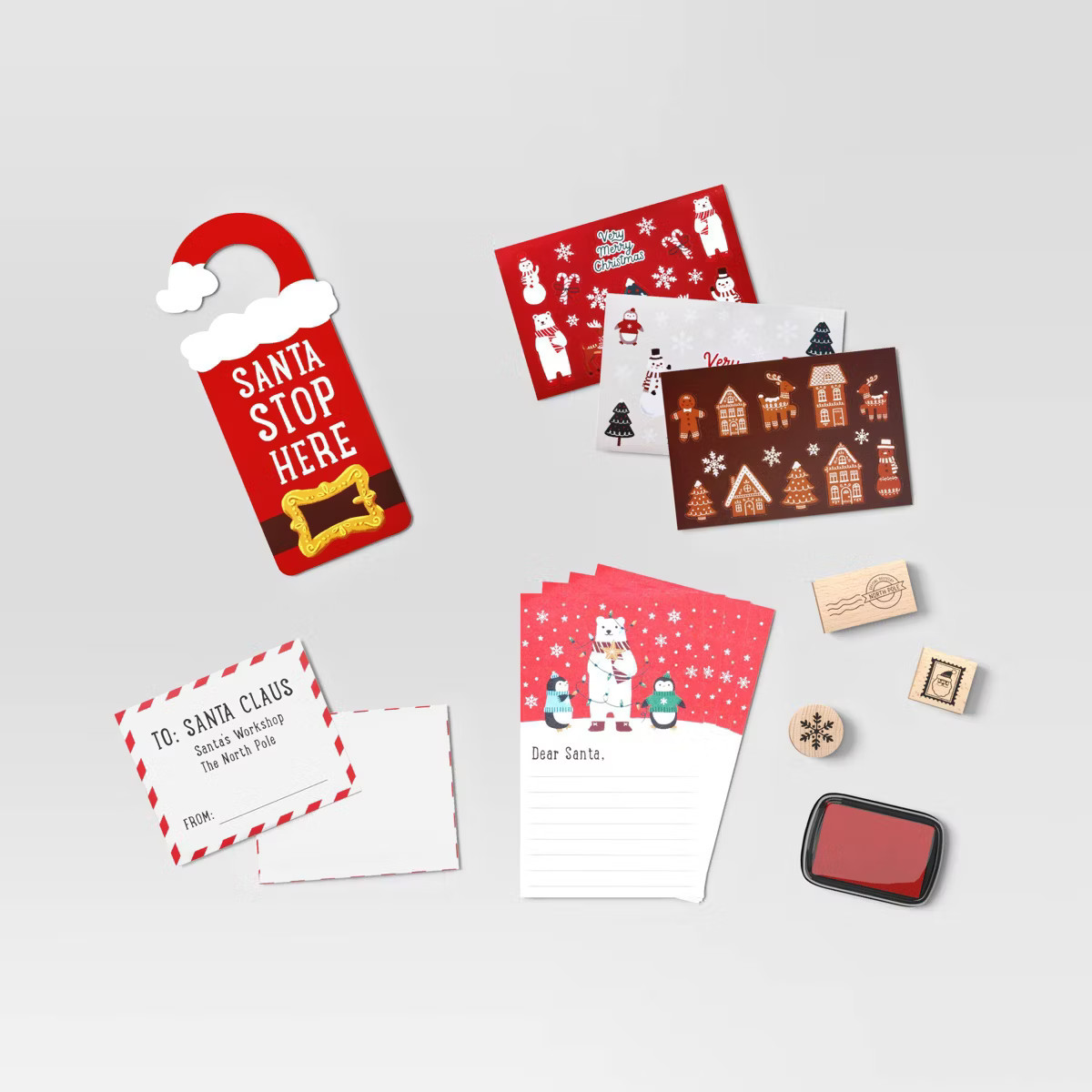 20pc Letters To Santa Christmas Stationery Kit - Wondershop™ | Target