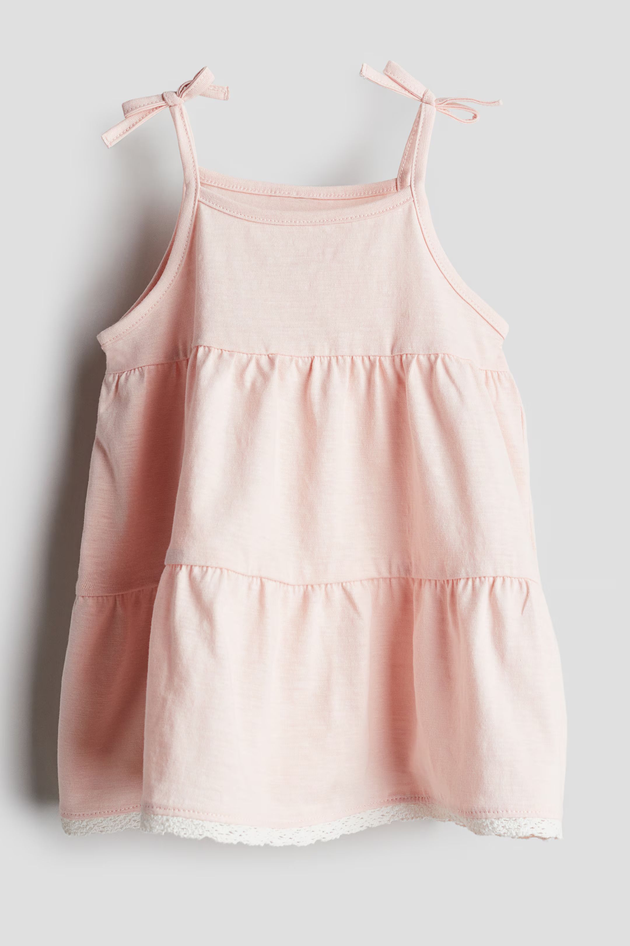 Cotton Jersey Dress with Shoulder Straps | H&M (US + CA)