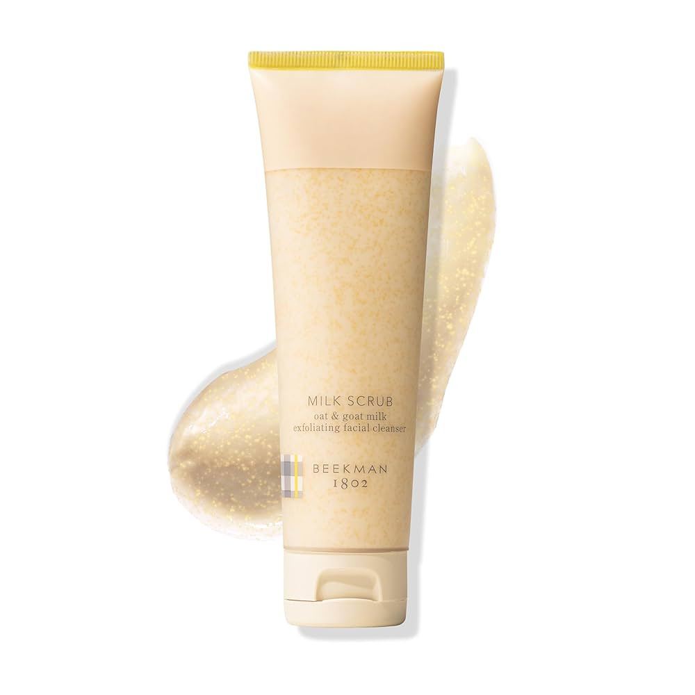 Beekman 1802 Oat + Goat Milk Exfoliating Face Scrub - Gentle Cleansing With Jojoba Bead Facial Ex... | Amazon (US)