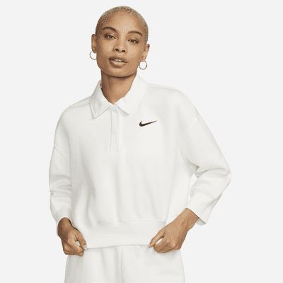 Women's 3/4-Sleeve Crop Polo Sweatshirt | Nike (US)