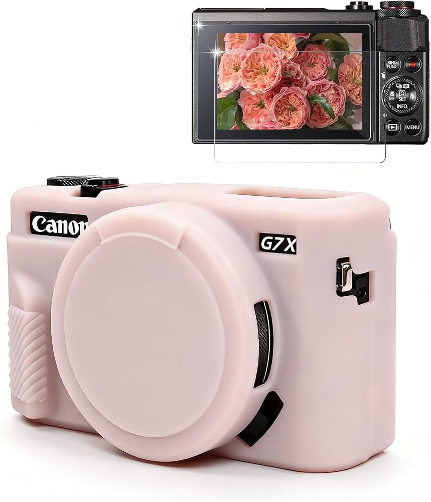 Case for Canon G7X Mark II G7X Camera, Soft Silicone Protective Case, Slim Fit Sleeve with Remova... | Amazon (US)