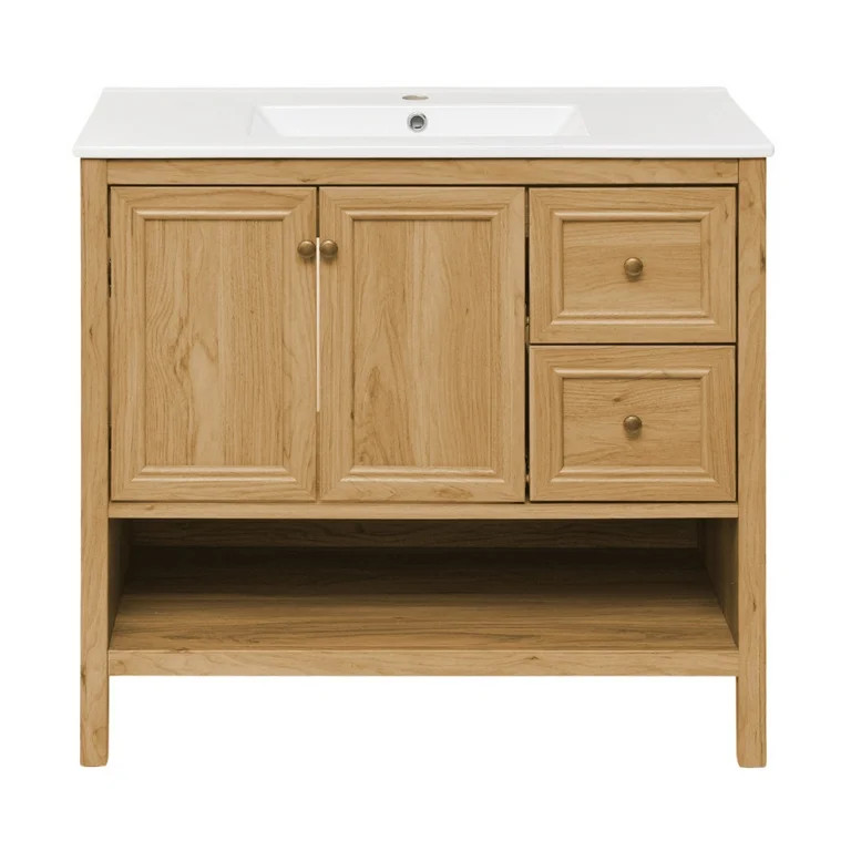Chateau 36" Bathroom Vanity in Natural Oak | Walmart (US)