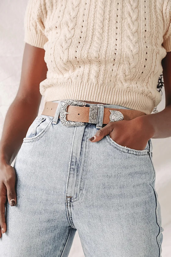 Ride Along Brown and Silver Belt | Lulus (US)