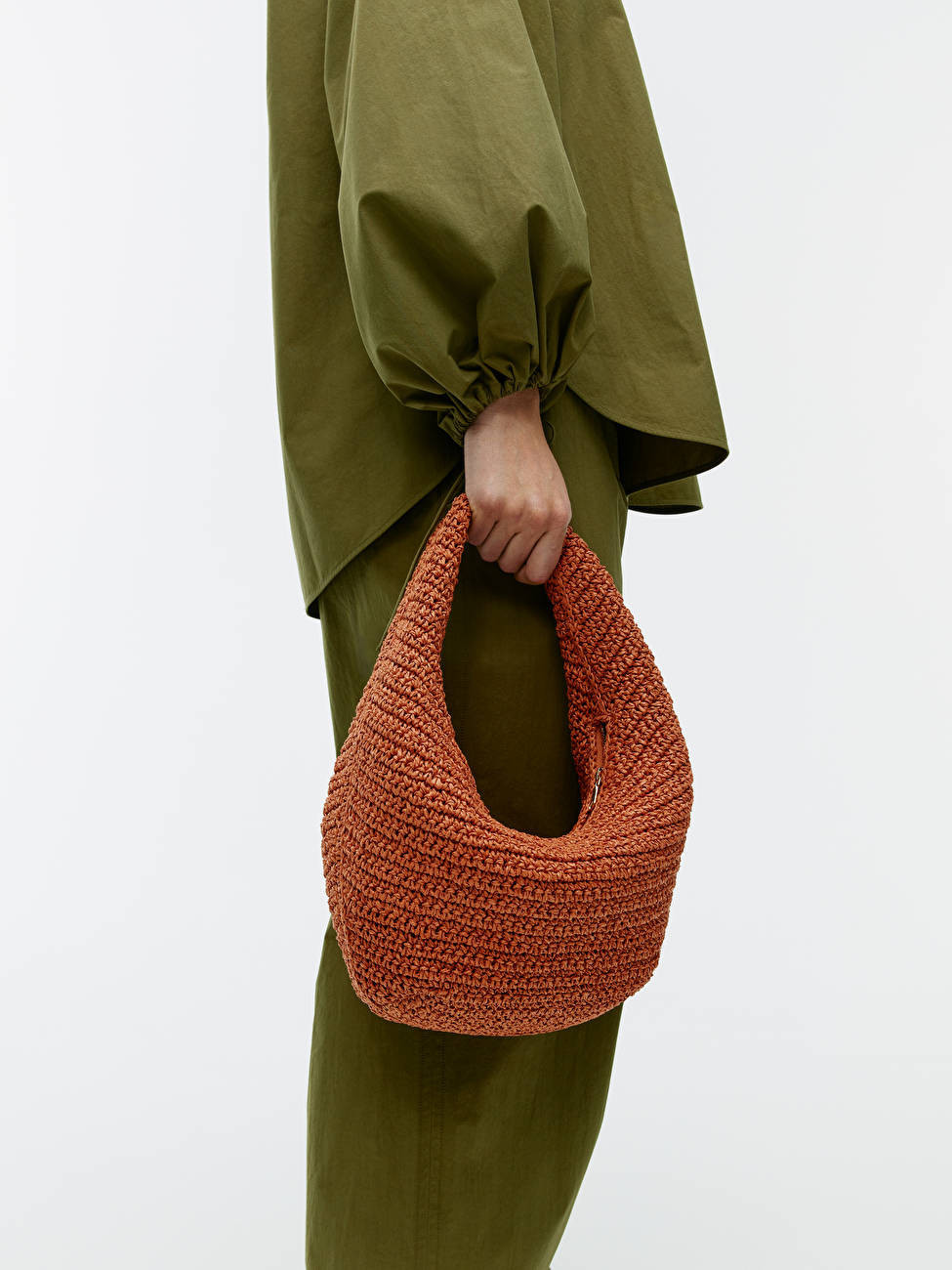 Strohtasche mit runder Form | ARKET (EU)