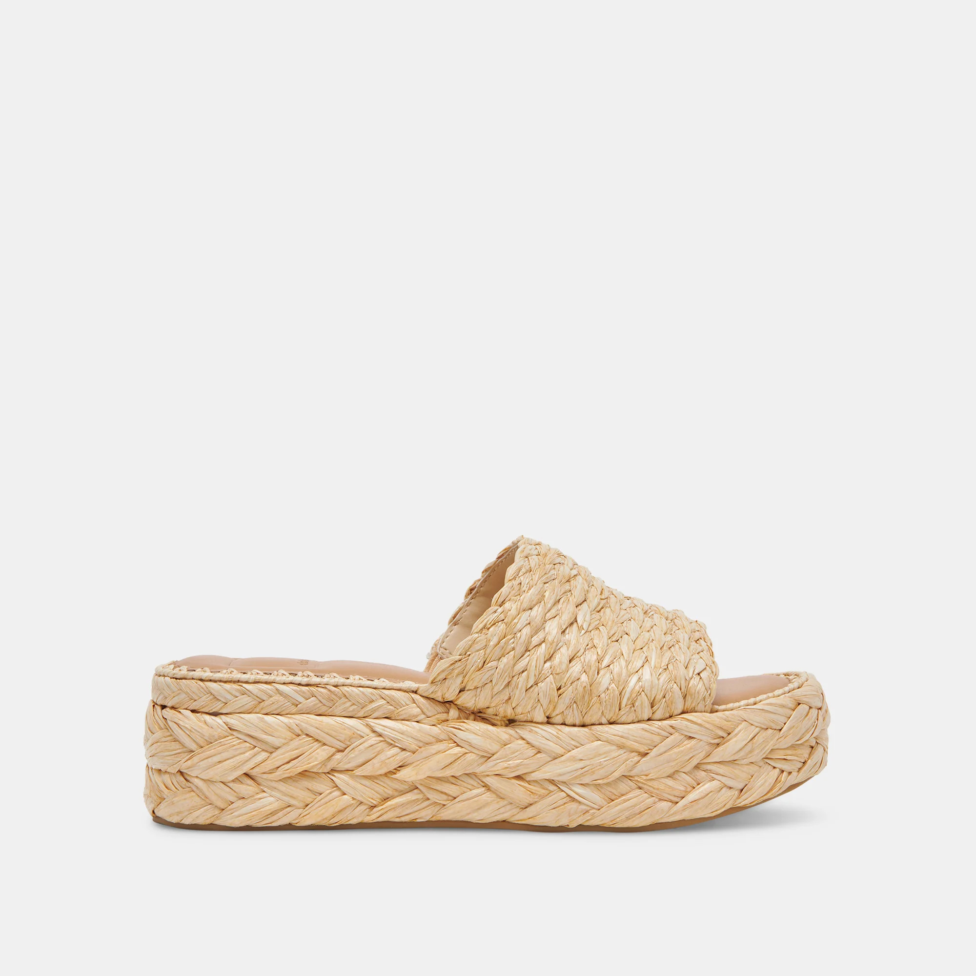 Chavi Sandals in Lt. Natural Raffia - Dolce Vita Shoes | DolceVita.com