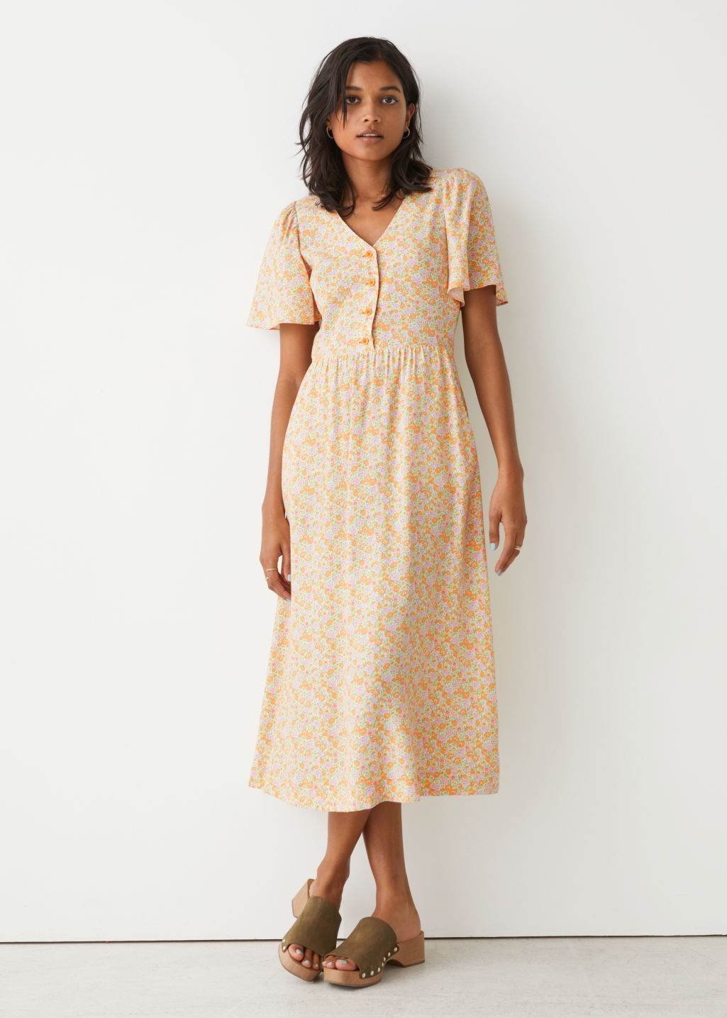 Flutter Sleeve Midi Dress | & Other Stories (EU + UK)