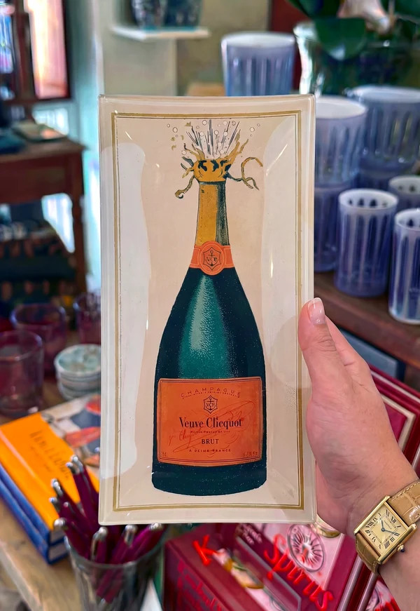 Veuve Clicquot Bottle Decoupage Tray | 4 Sizes, NYC | Ben's Garden