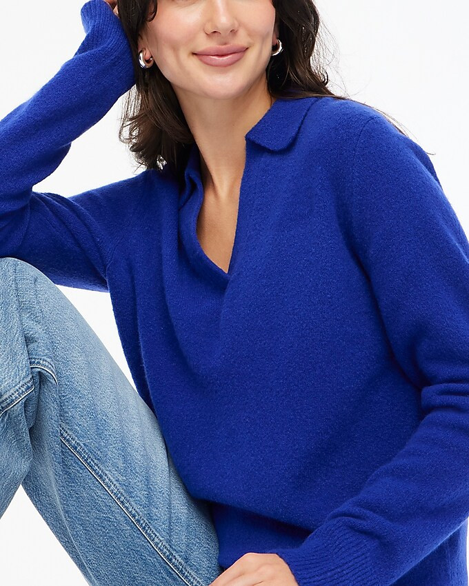 Sweater-polo in extra-soft yarn | J.Crew Factory