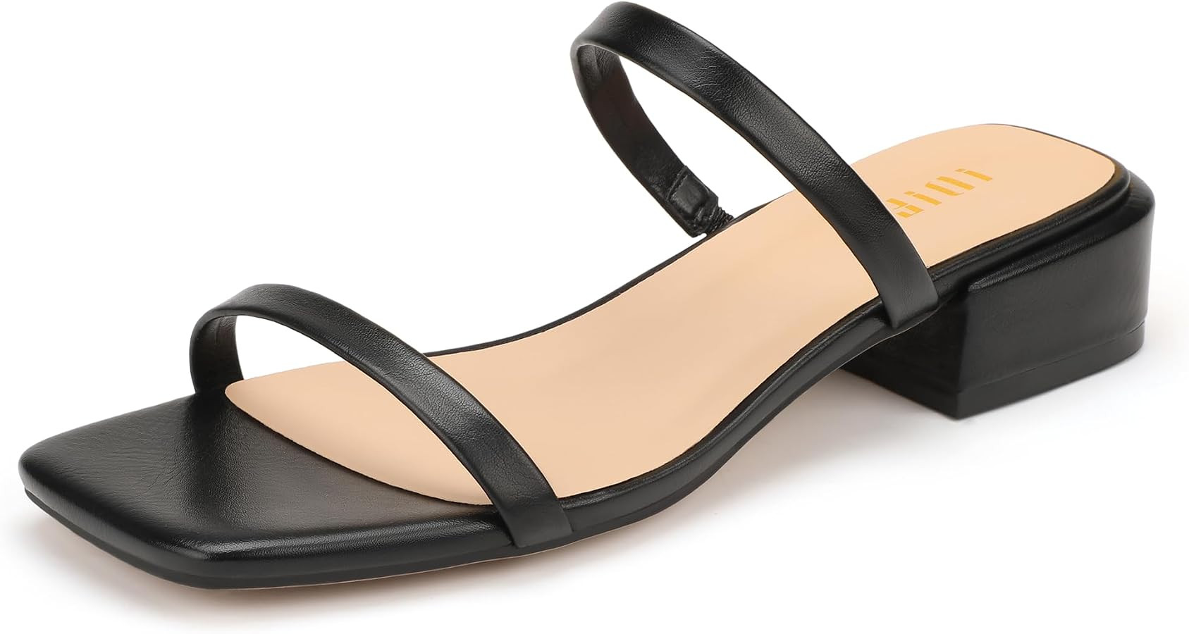 IDIFU 1 Inch Square Open Toe Heeled Sandals | Amazon (US)