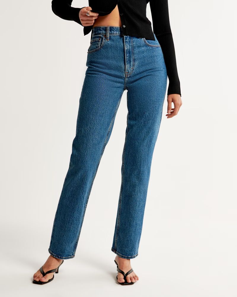 Ultra High Rise 90s Straight Jean | Abercrombie & Fitch (US)