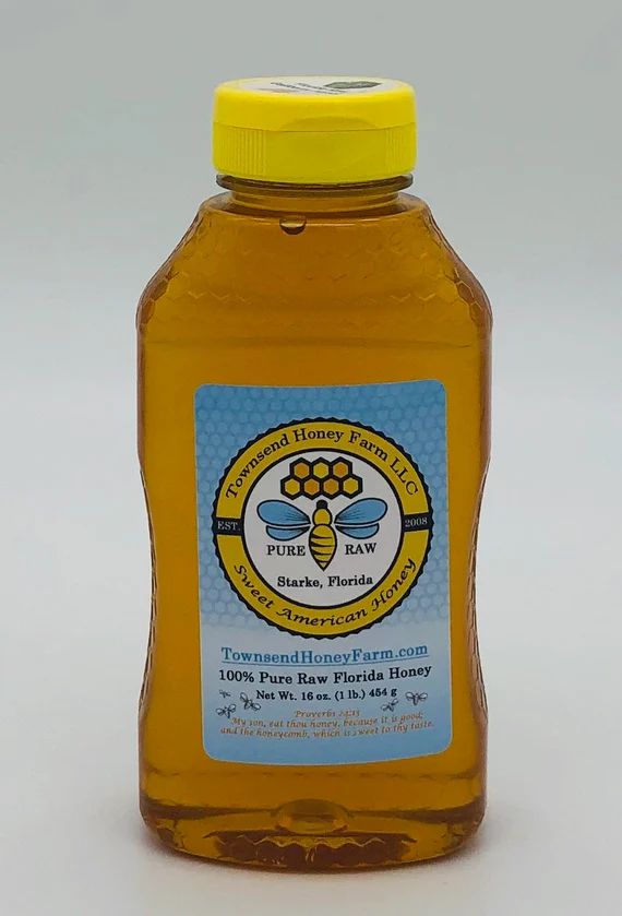 Wildflower Honey, Florida Pure Raw Honey, 1 lb, Direct from Beekeeper, Florida USA Honey, Natural... | Etsy (US)