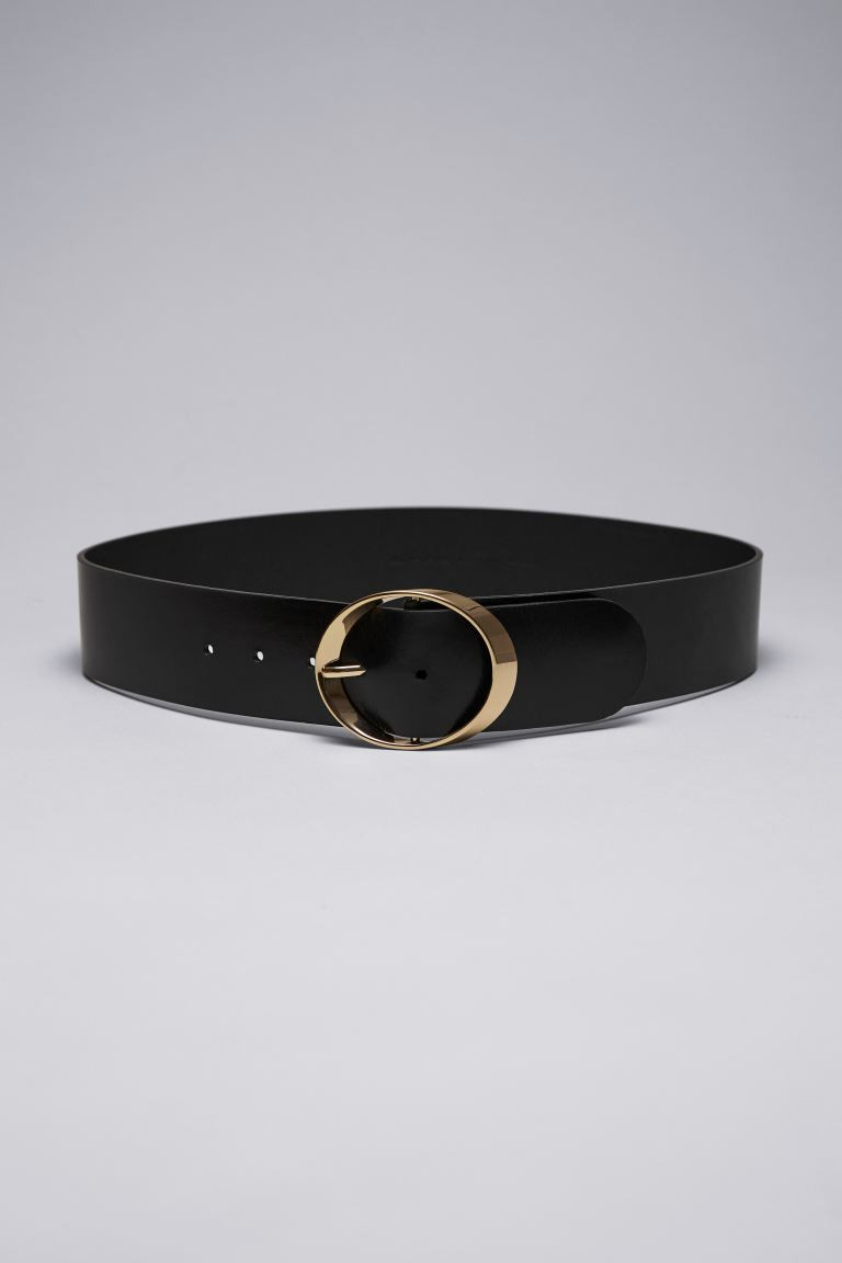 Leather Waist Belt - Black - Ladies | H&M GB | H&M (UK, MY, IN, SG, PH, TW, HK)