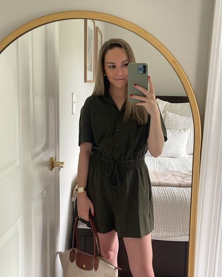 the comfiest romper!! Perfect for when you want to feel comfy but still put together 🤍 I’d recommend sizing down one! 

#LTKSeasonal #LTKStyleTip #LTKActive