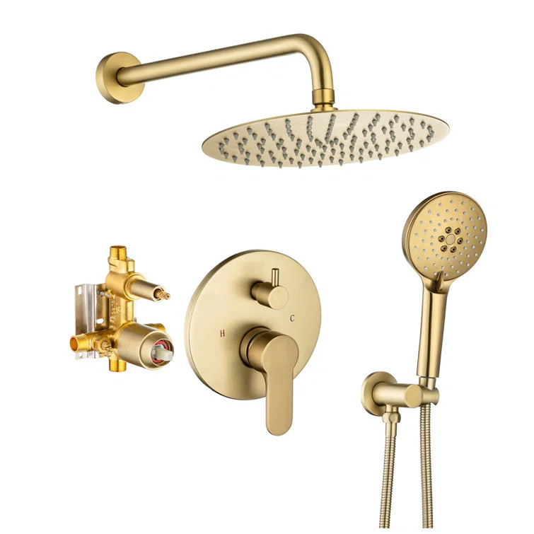 RX96202LSJ-10 Pressure-balanced Shower Faucet With Rough-in Valve | Wayfair North America