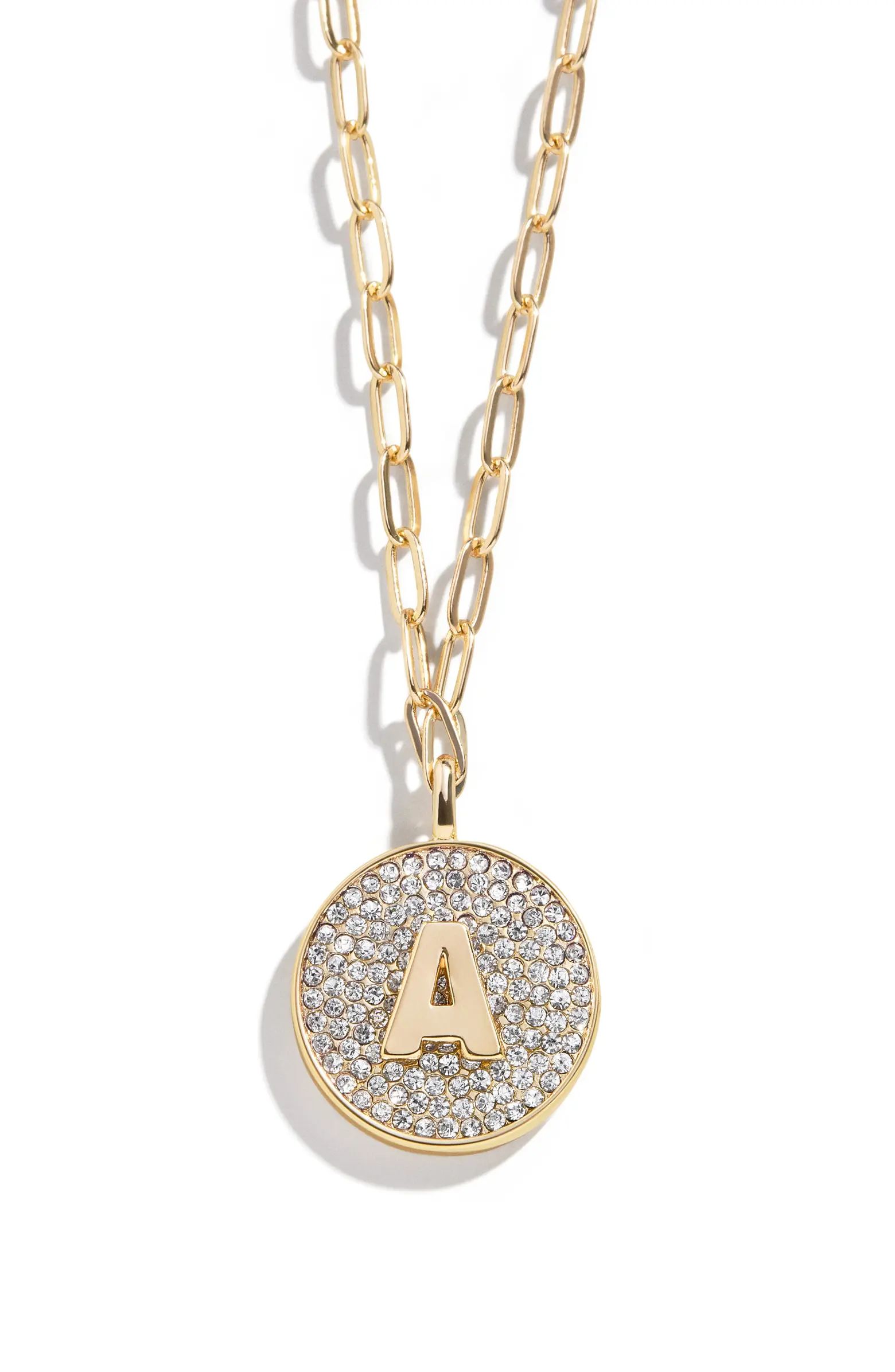 Pavé Inital Pendant Necklace | Nordstrom