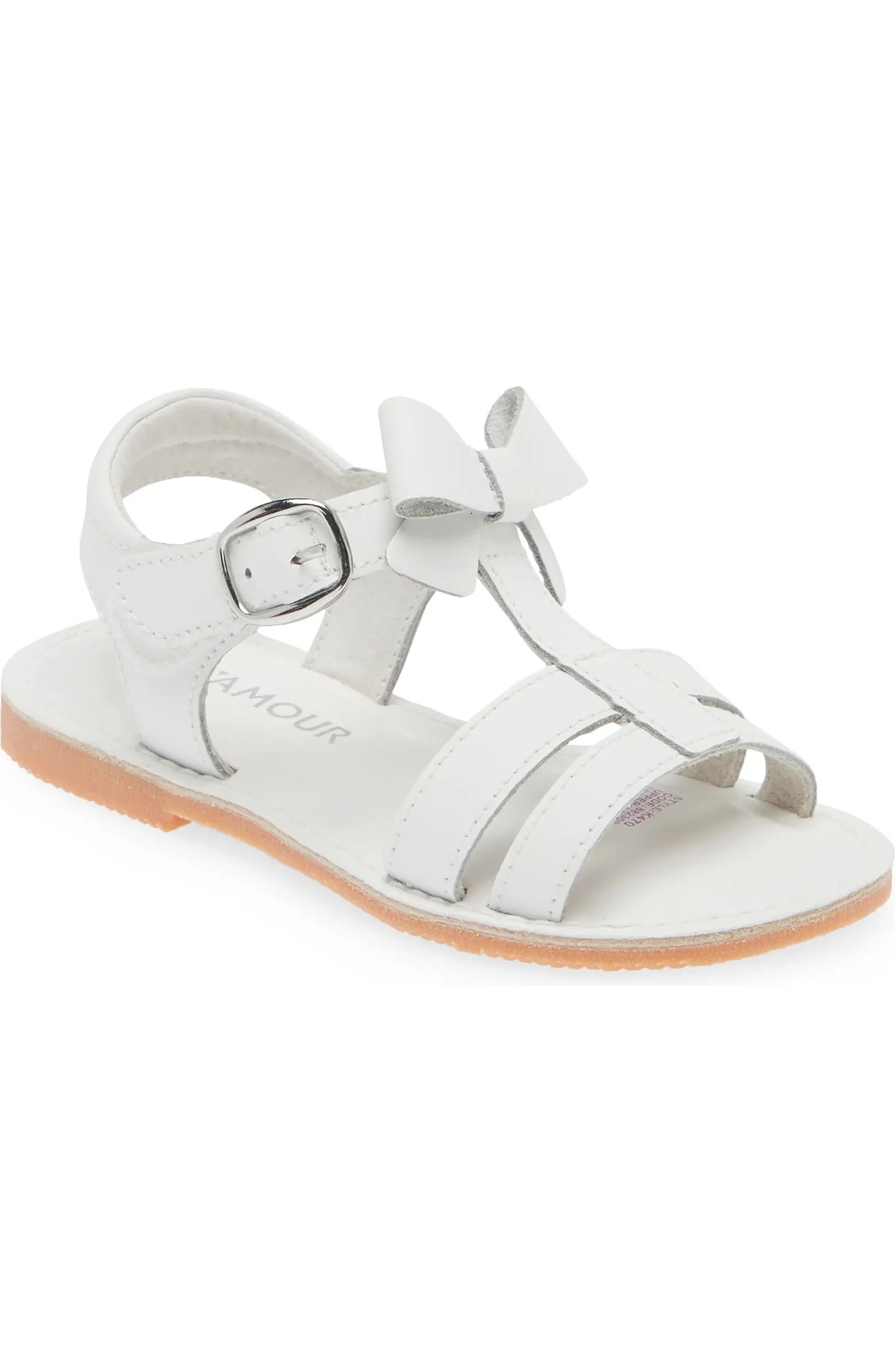 L'AMOUR Kids' Janie Bow Sandal | Nordstrom | Nordstrom