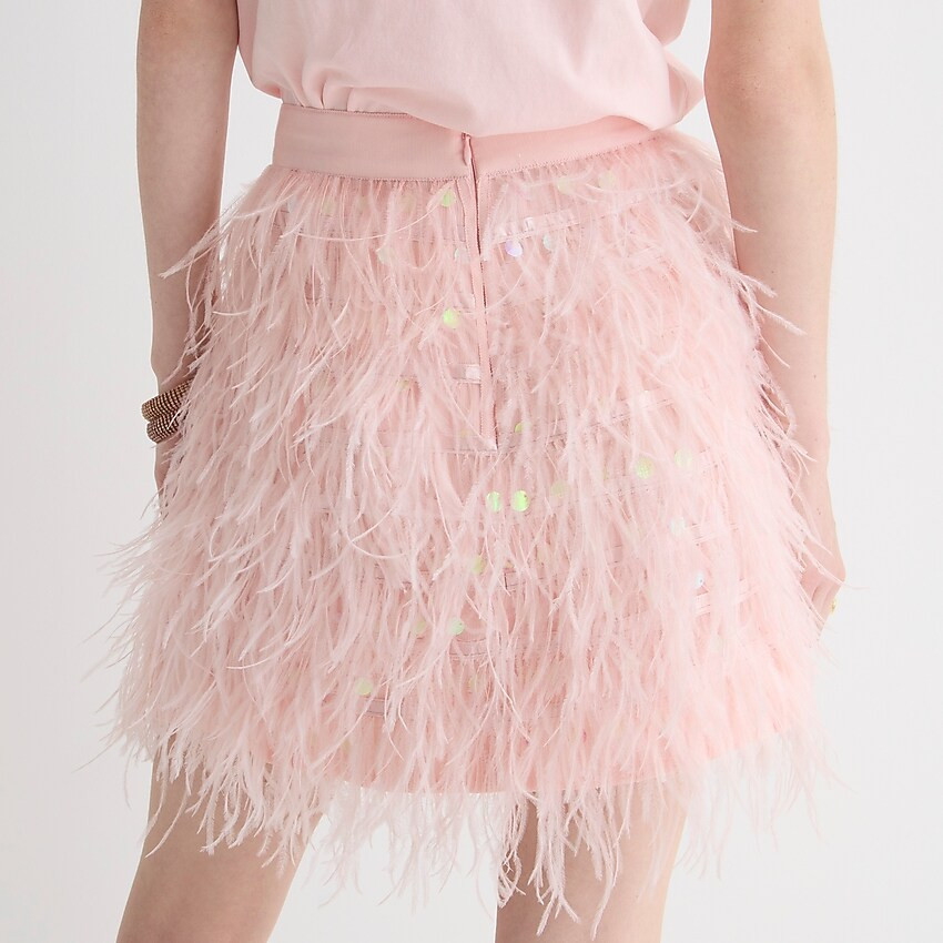 Collection limited-edition feather mini skirt | J. Crew US