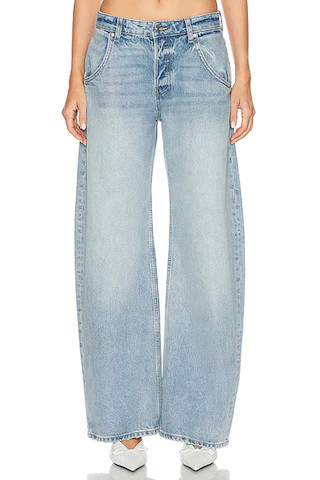 Enzo Midrise Barrel Jeans | FWRD 