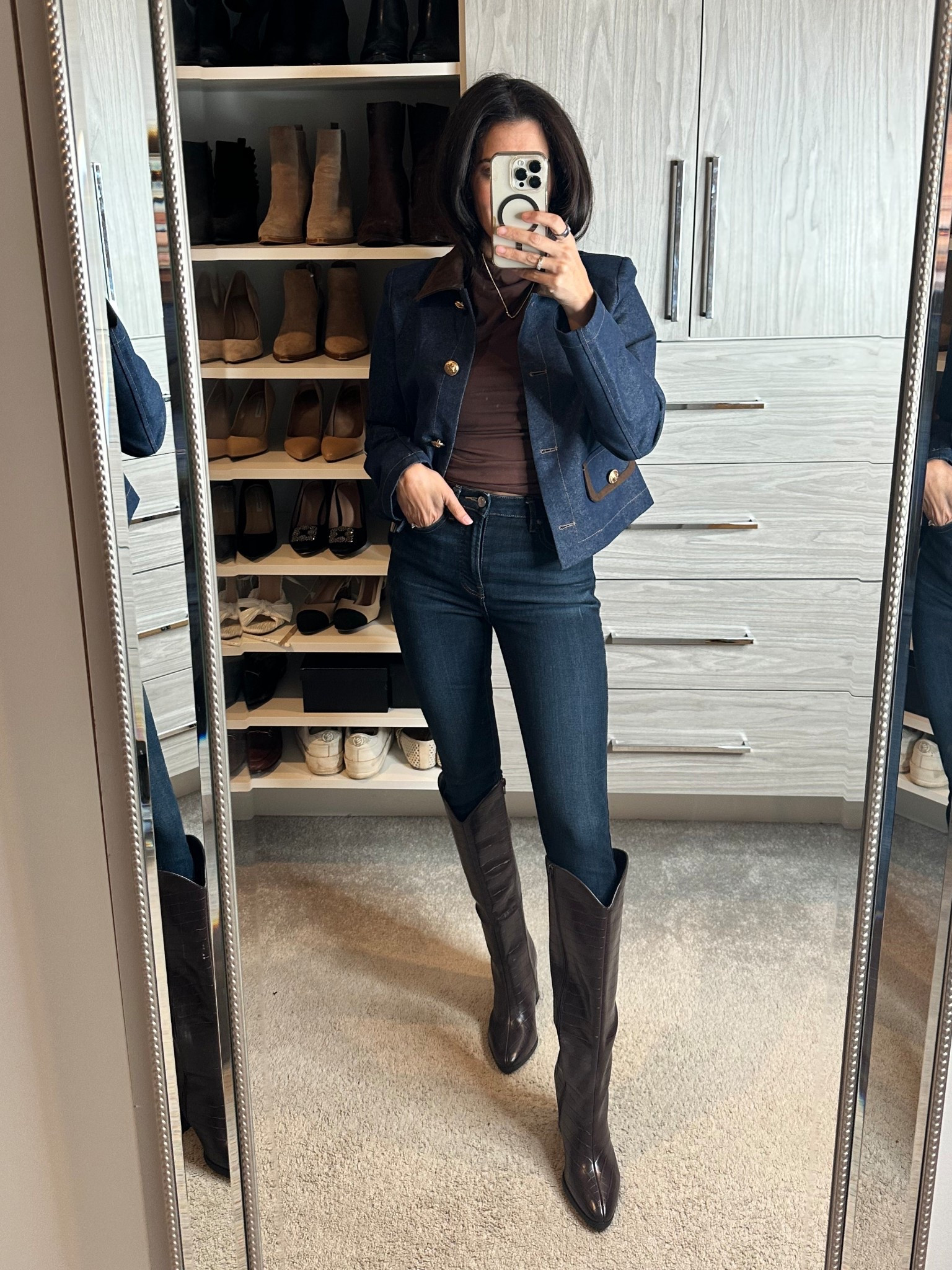 Western chic outfit with fall boots 

#LTKFindsUnder100 #LTKTravel #LTKFindsUnder50