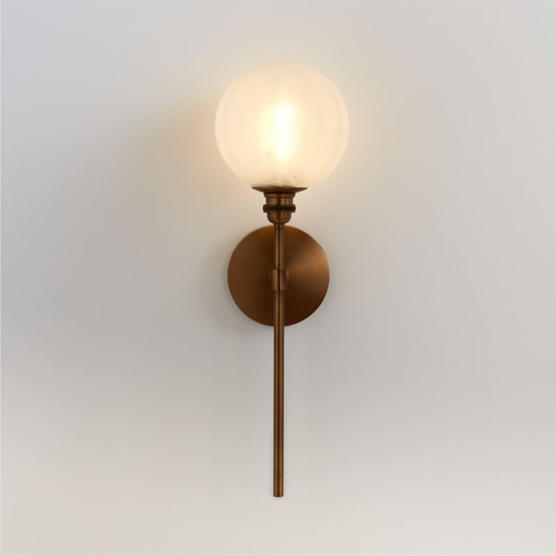 Bouldin Brass Wall Sconce + Reviews | Crate & Barrel | Crate & Barrel
