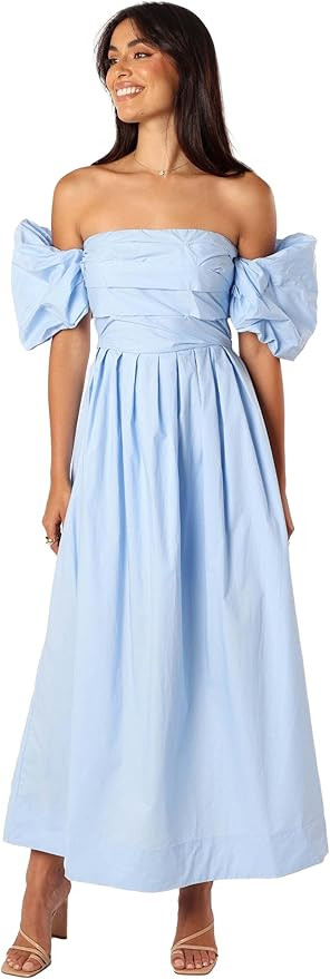 Petal & Pup Women's Solana Off Shoulder Midi Dress | Amazon (US)