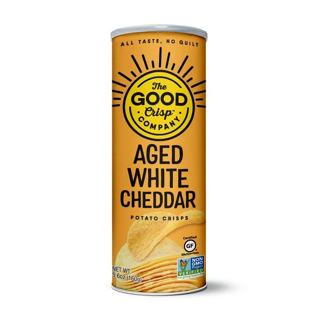 The Good Crisp Company Aged White Cheddar Potato Crisps, 5.6 oz | Walmart (US)