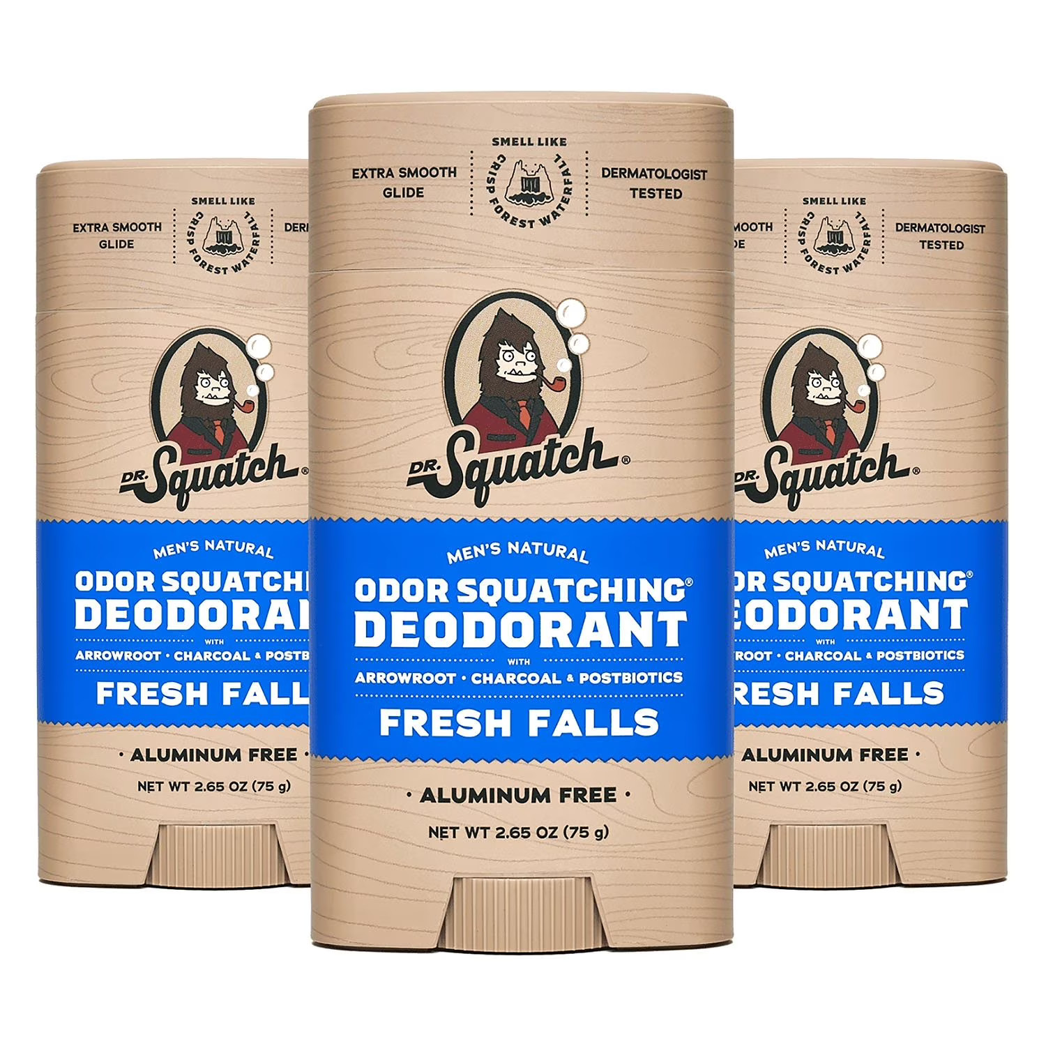Dr. Squatch Fresh Falls Wide Stick Deodorant, 2.65 oz., 3 pk. | Sam's Club