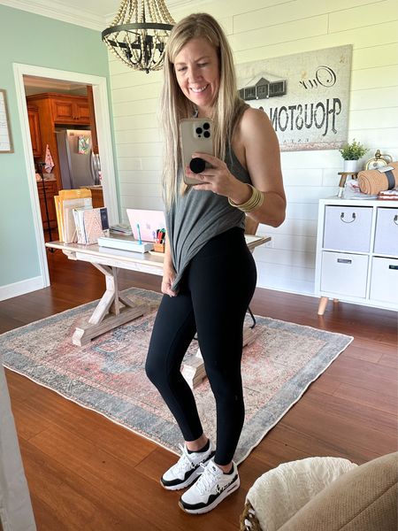Buttery soft leggings! These Sunzel leggings have no elastic waistband and fit like a glove. I’m in a medium in the 28” inseam. I’m 5’7 & 135 lbs for reference. These are going to be a staple in my fall wardrobe! 

#LTKFitness #LTKover40 #LTKsalealert