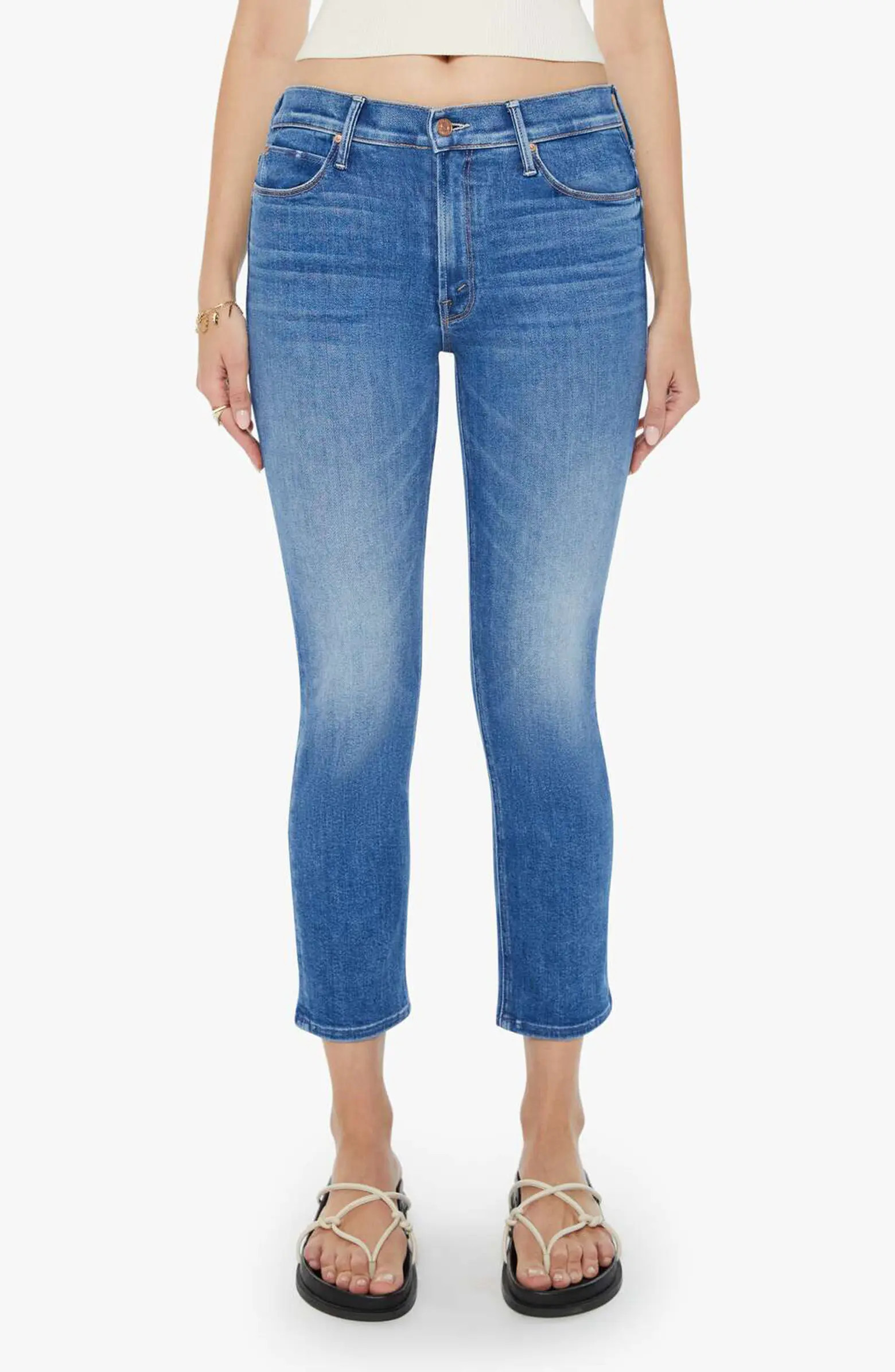 The Dazzler Mid Rise Ankle Straight Leg Jeans | Nordstrom